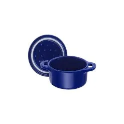 Staub Mini Cocotte 10 Cm, Rund, Mørk-Blå, Keramisk -Køkkenudstyr Butik 40510 786 0 6