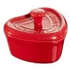 Staub Mini Cocotte 9 Cm, Hjerte, Kirsebærrød, Keramisk