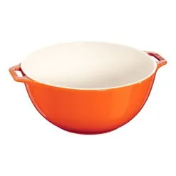 Staub Skål 25 Cm, Keramisk, Orange