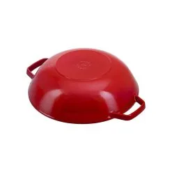 Staub Wok Med Glaslåg 30 Cm, Støbejern -Køkkenudstyr Butik 40511 345 0 4