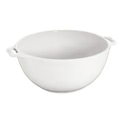 Staub Skål 24 Cm, Keramisk, Ren Hvid