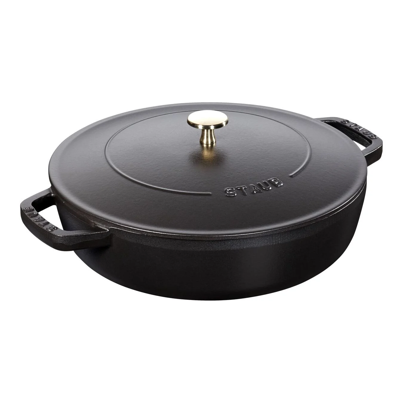 Staub Sautepande Chistera 24 Cm, Støbejern 1 Staub Sautepande Chistera 24 Cm, Støbejern