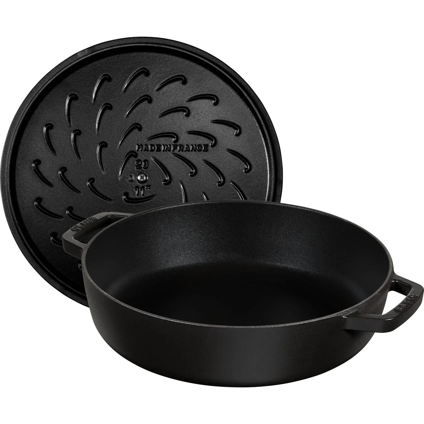 Staub Sautepande Chistera 24 Cm, Støbejern 6 Staub Sautepande Chistera 24 Cm, Støbejern - Billede 6