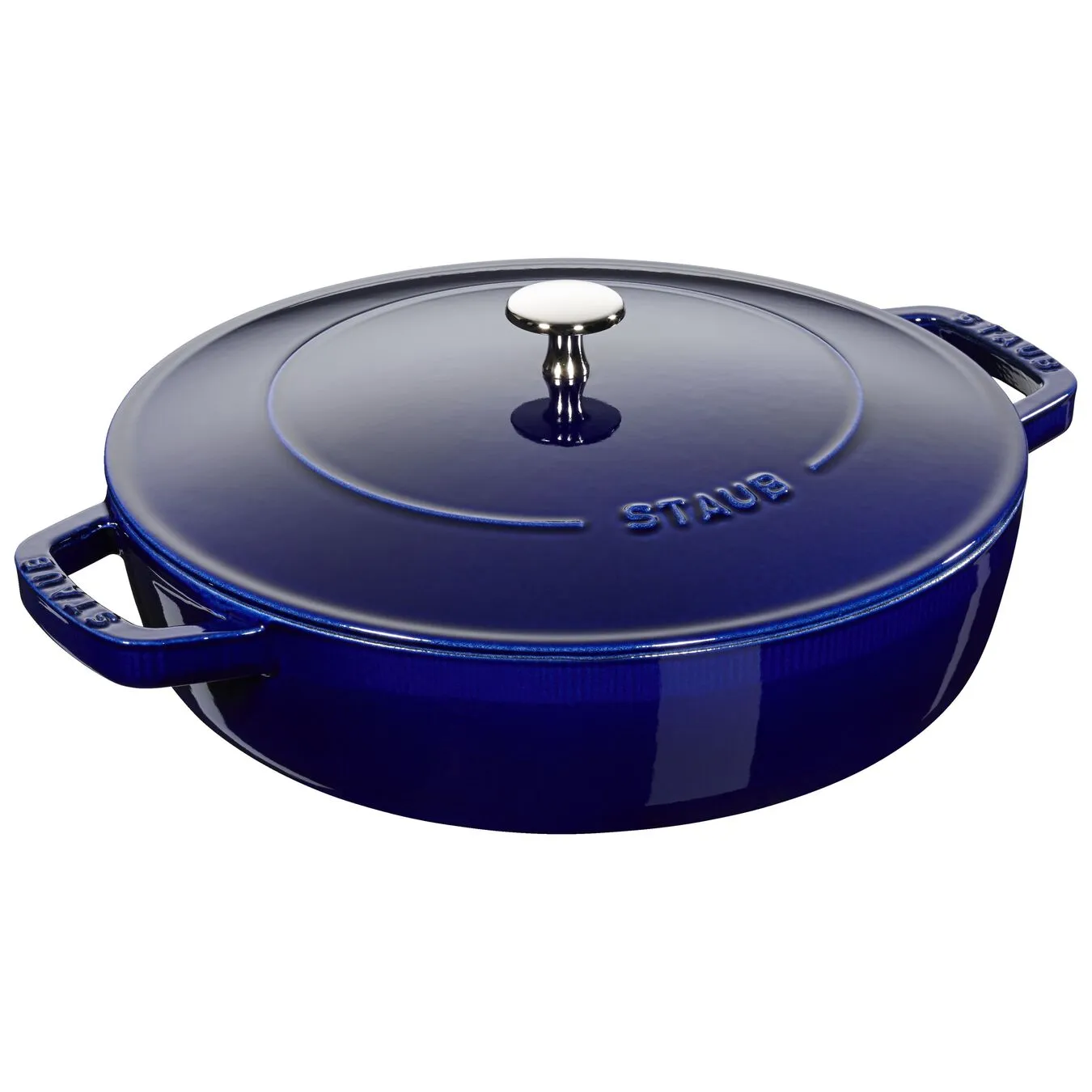 Staub Sautepande Chistera 28 Cm, Støbejern 1 Staub Sautepande Chistera 28 Cm, Støbejern