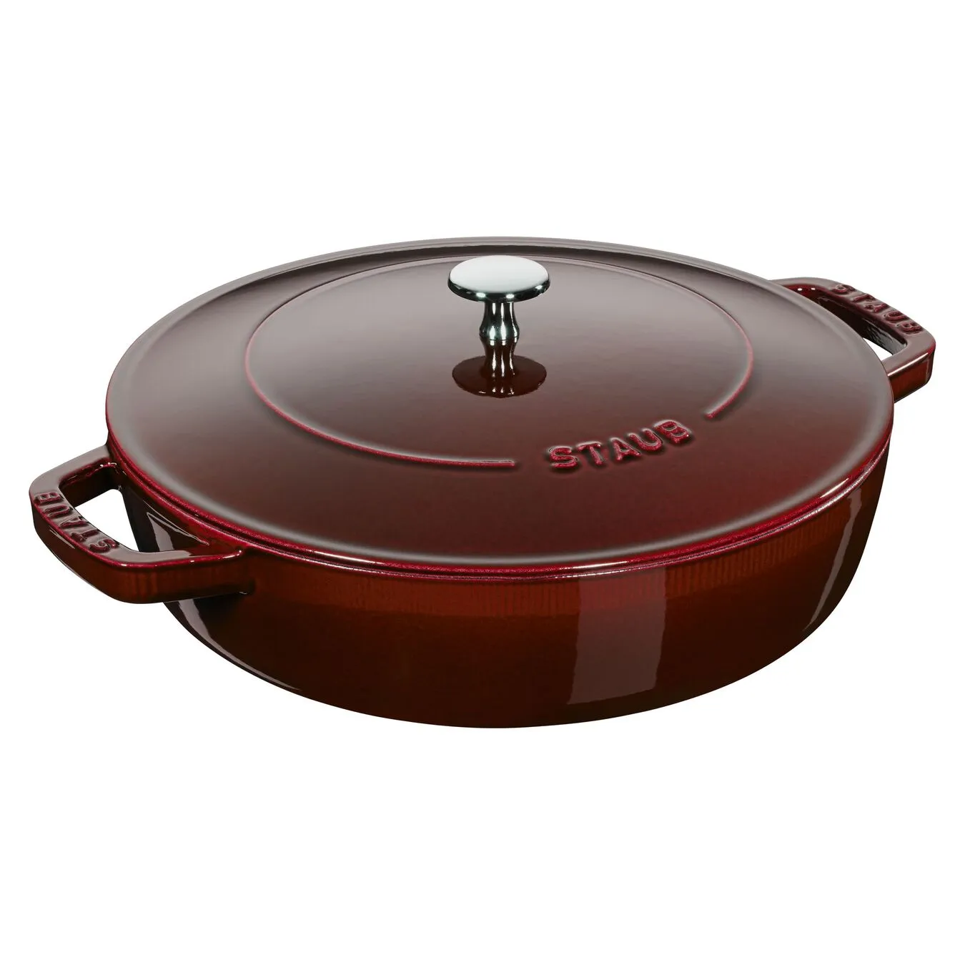 Staub Sautepande Chistera 28 Cm, Støbejern 1 Staub Sautepande Chistera 28 Cm, Støbejern