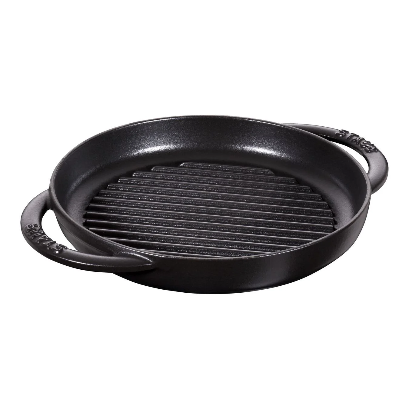 Staub Pure Grill 23 Cm, Rund, Sort, Støbejern 1 Staub Pure Grill 23 Cm, Rund, Sort, Støbejern