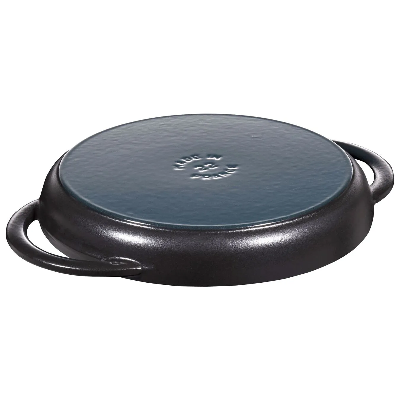Staub Pure Grill 23 Cm, Rund, Sort, Støbejern 2 Staub Pure Grill 23 Cm, Rund, Sort, Støbejern - Billede 2