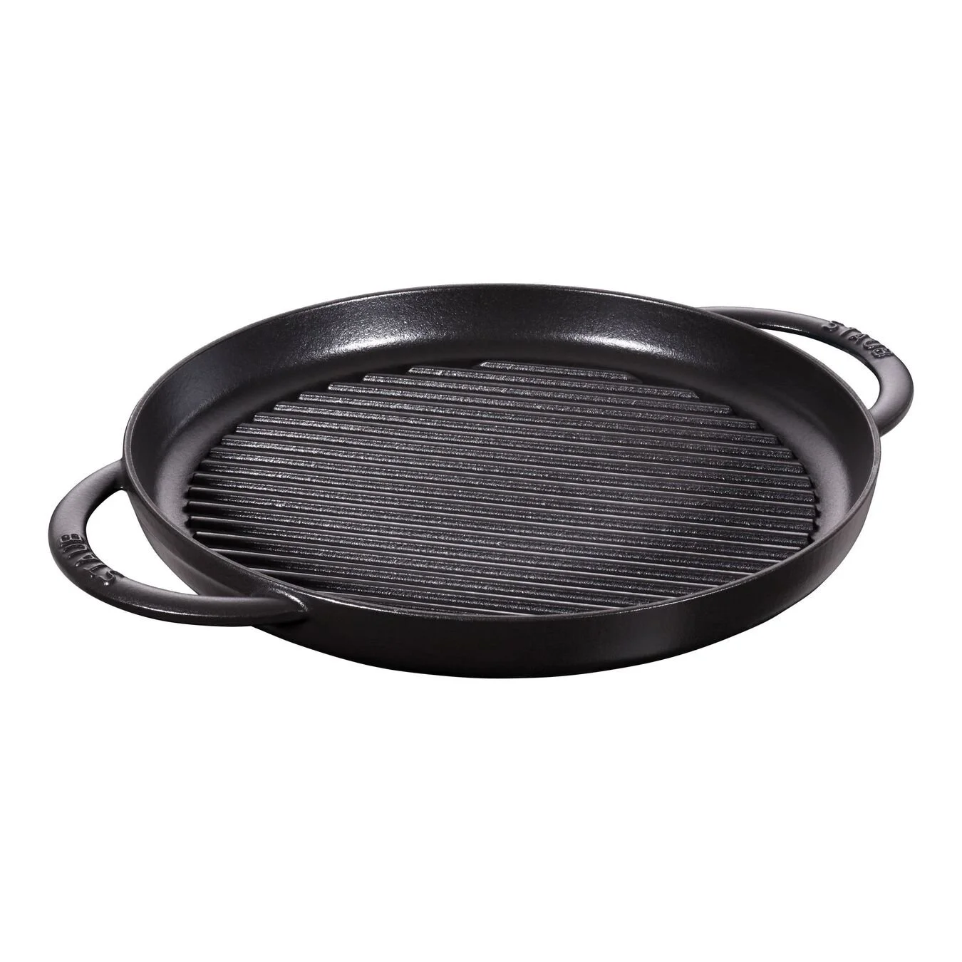 Staub Pure Grill 30 Cm, Rund, Sort, Støbejern 1 Staub Pure Grill 30 Cm, Rund, Sort, Støbejern