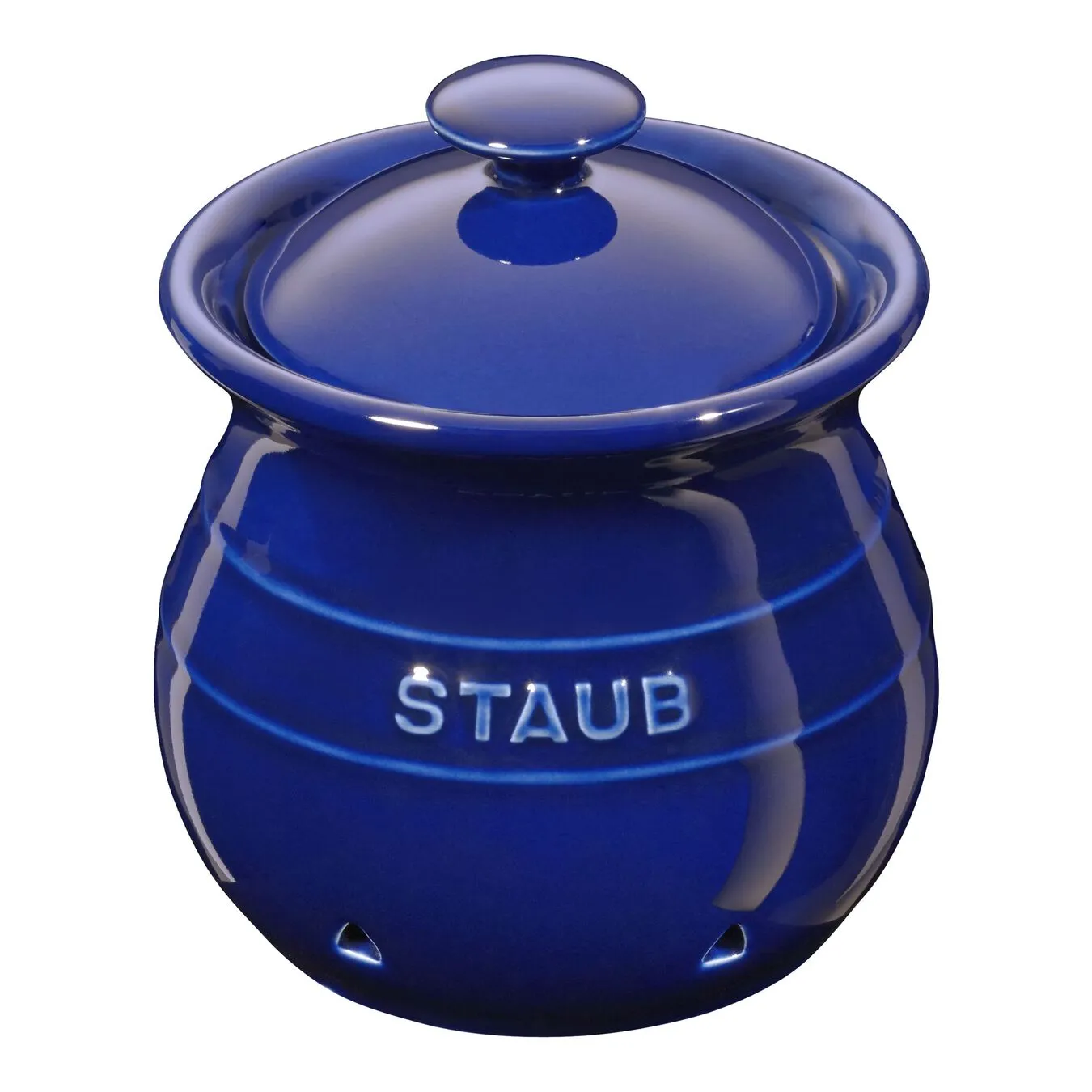 Staub Hvidløgskrukke Mørk-Blå 1 Staub Hvidløgskrukke Mørk-Blå