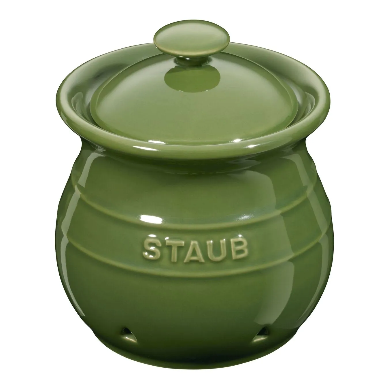 Staub Hvidløgskrukke Basilikum-Grøn 1 Staub Hvidløgskrukke Basilikum-Grøn