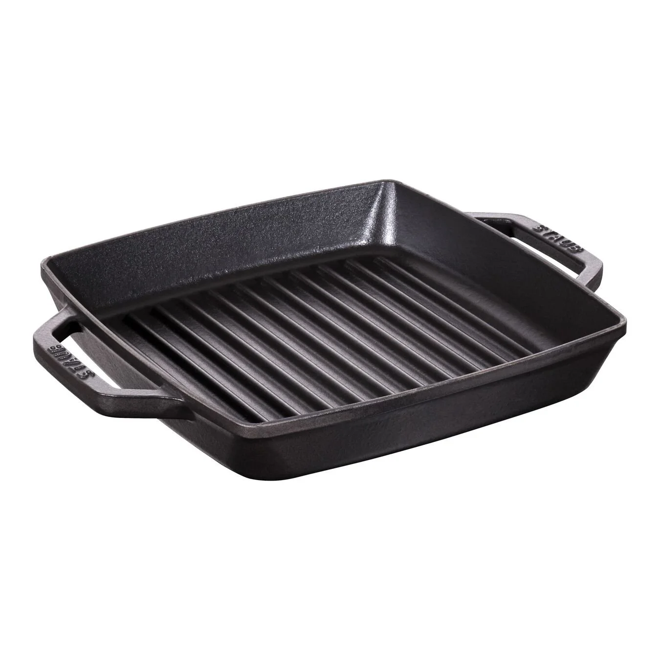 Staub Grillpande 23 X 23 Cm, Støbejern, Sort 1 Staub Grillpande 23 X 23 Cm, Støbejern, Sort