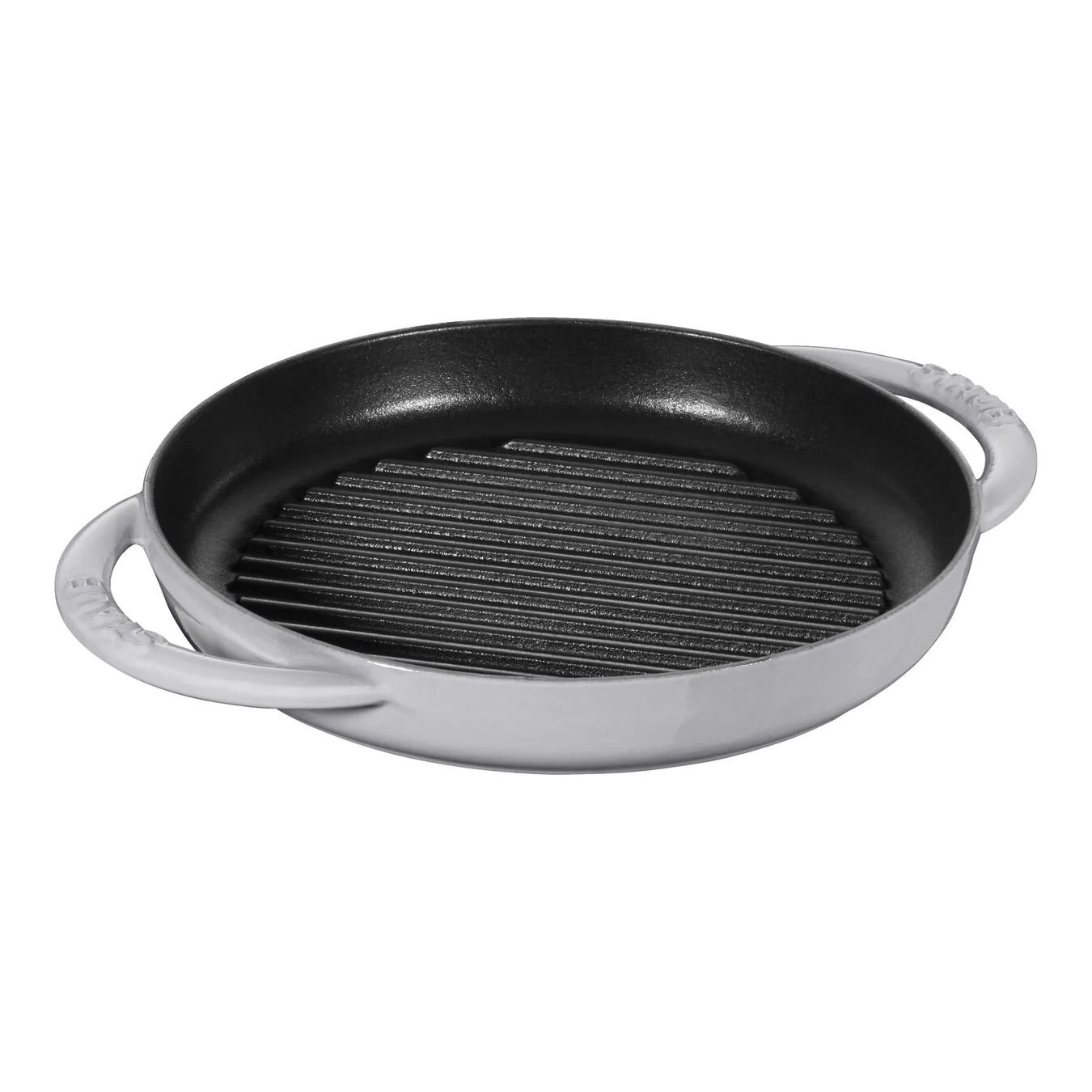 Staub Pure Grill 23 Cm, Rund, Grafitgrå, Støbejern 1 Staub Pure Grill 23 Cm, Rund, Grafitgrå, Støbejern