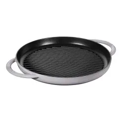 Staub Pure Grill 30 Cm, Rund, Grafitgrå, Støbejern