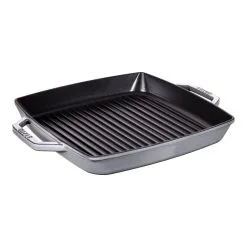 Staub Grillpande 33 X 33 Cm, Støbejern, Grafitgrå