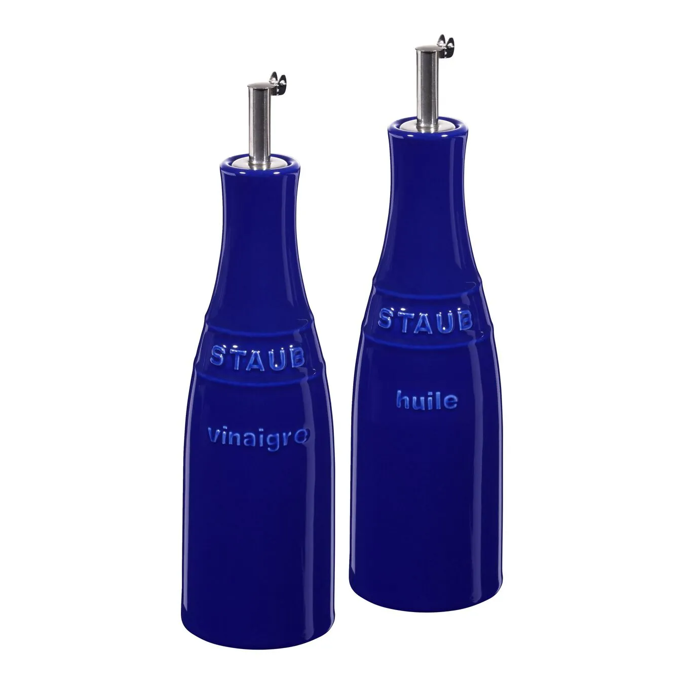 Staub Olie- Og Eddikesæt 20 Cm, Keramisk, Mørk-Blå 1 Staub Olie- Og Eddikesæt 20 Cm, Keramisk, Mørk-Blå