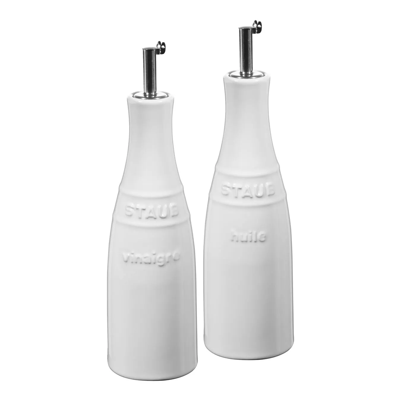Staub Olie- Og Eddikesæt 20 Cm, Keramisk, Ren Hvid 1 Staub Olie- Og Eddikesæt 20 Cm, Keramisk, Ren Hvid