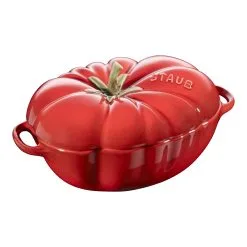 Staub Cocotte 16 Cm, Tomat, Kirsebærrød, Keramisk