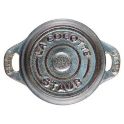 Staub Mini Cocotte 10 Cm, Rund, Antikturkis, Keramisk 8 Staub Mini Cocotte 10 Cm, Rund, Antikturkis, Keramisk -Køkkenudstyr Butik 40512 000 0 6