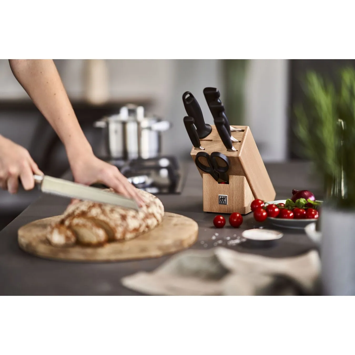 Zwilling Sæt Med Knivblok 8-dele, Natur 3 Zwilling Sæt Med Knivblok 8-dele, Natur - Billede 3