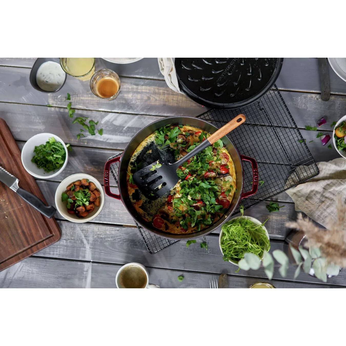 Staub Sautepande Chistera 28 Cm, Støbejern 4 Staub Sautepande Chistera 28 Cm, Støbejern - Billede 4