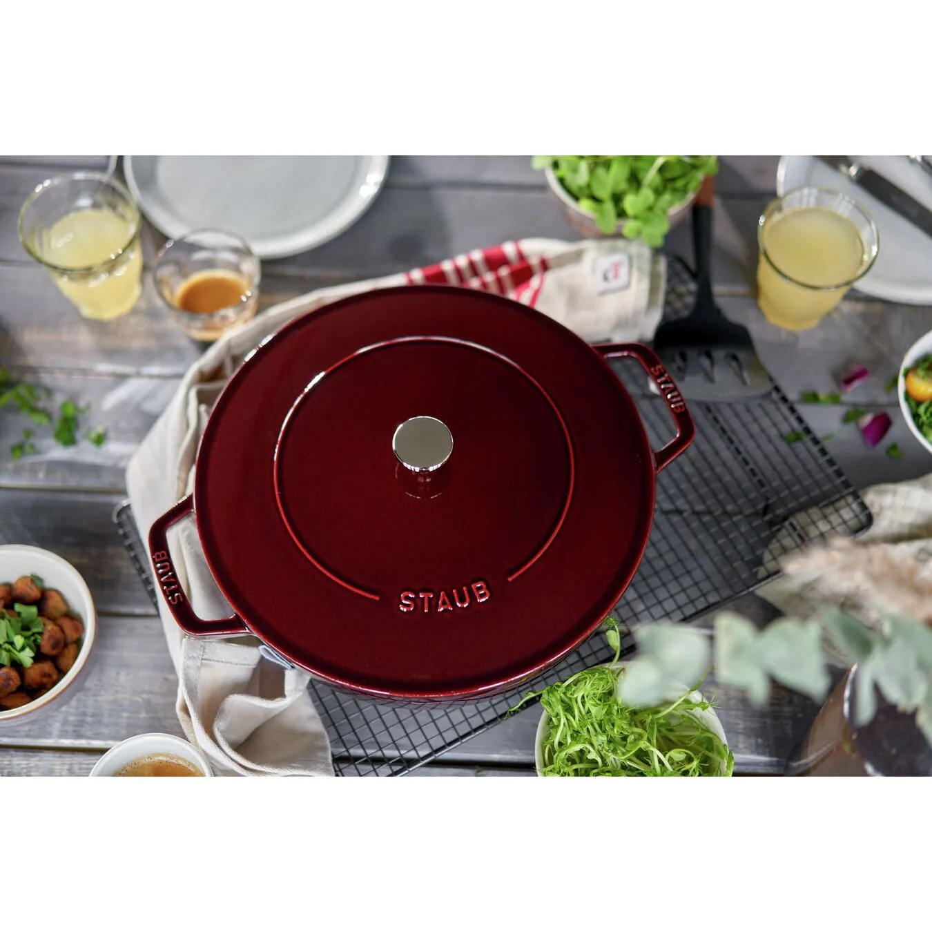 Staub Sautepande Chistera 28 Cm, Støbejern 5 Staub Sautepande Chistera 28 Cm, Støbejern - Billede 5
