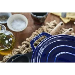 Staub Cocotte 33 Cm, Oval, Mørk-Blå, Støbejern 10 Staub Cocotte 33 Cm, Oval, Mørk-Blå, Støbejern -Køkkenudstyr Butik 424419733