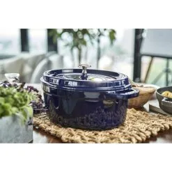 Staub Cocotte 33 Cm, Oval, Mørk-Blå, Støbejern 11 Staub Cocotte 33 Cm, Oval, Mørk-Blå, Støbejern -Køkkenudstyr Butik 424419735