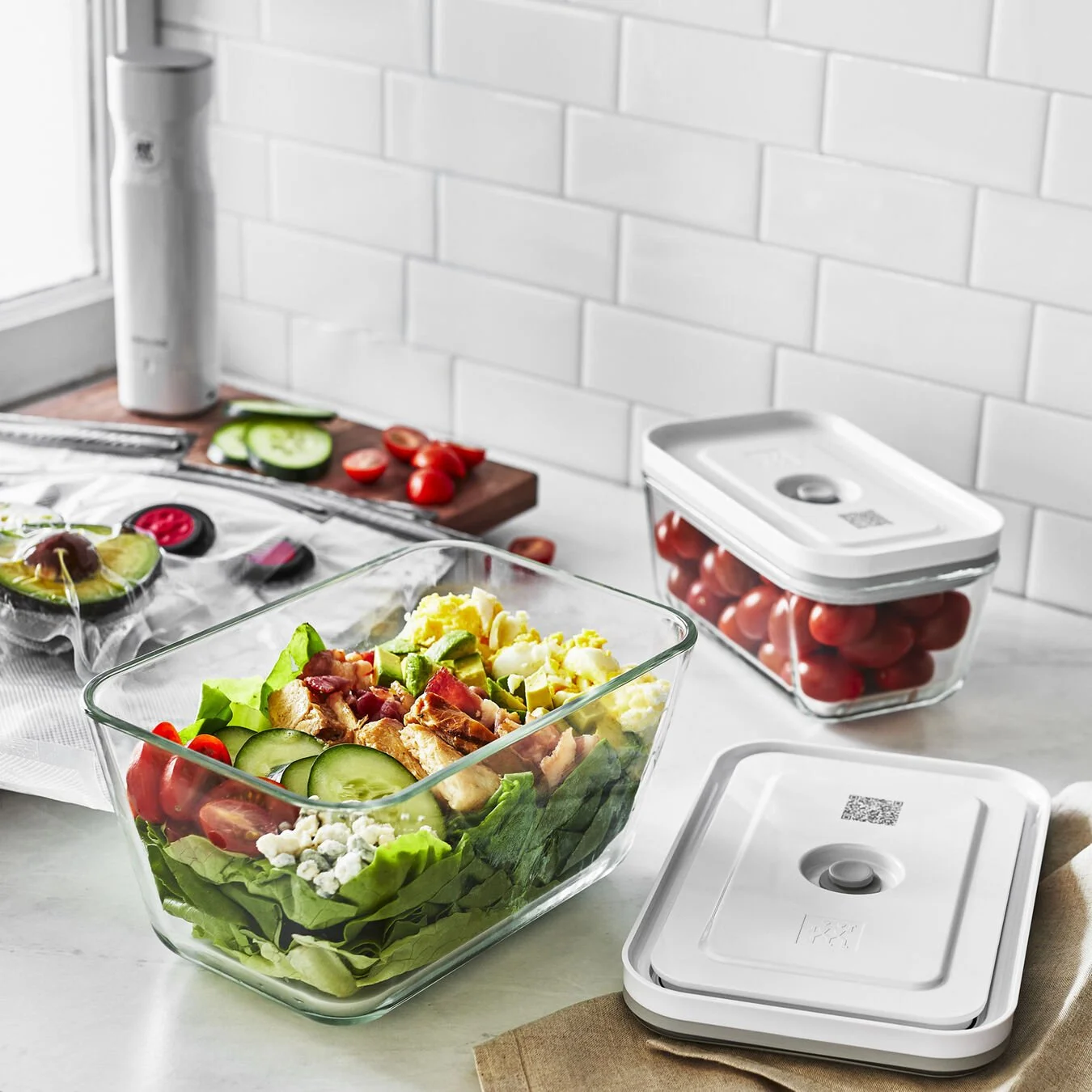 Zwilling Vakuumbeholder L, Glas, Grå 4 Zwilling Vakuumbeholder L, Glas, Grå - Billede 4