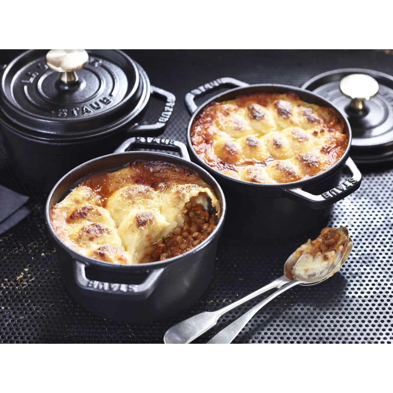 Staub Cocotte 14 Cm, Rund, Sort, Støbejern 6 Staub Cocotte 14 Cm, Rund, Sort, Støbejern - Billede 6