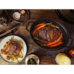 Staub Cocotte 33 Cm, Oval, Sort, Støbejern 11 Staub Cocotte 33 Cm, Oval, Sort, Støbejern -Køkkenudstyr Butik 424423885