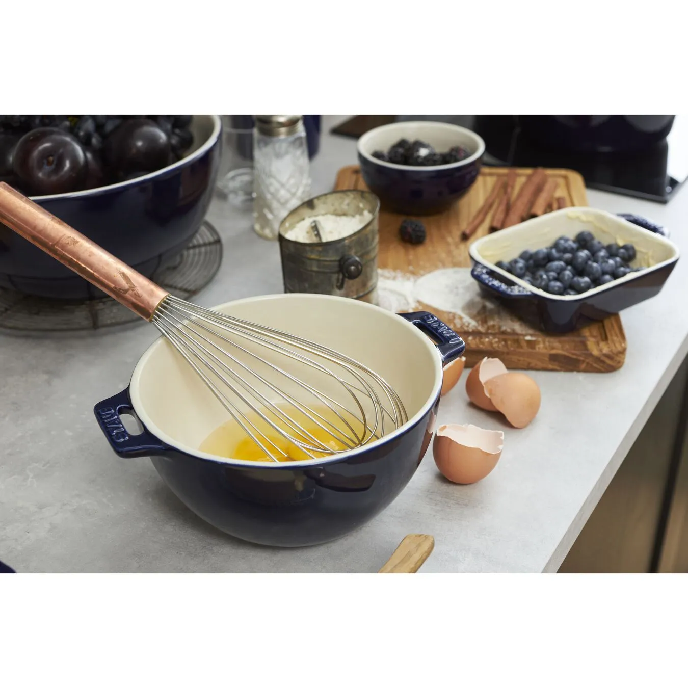 Staub Skål 18 Cm, Keramisk, Mørk-Blå 2 Staub Skål 18 Cm, Keramisk, Mørk-Blå - Billede 2