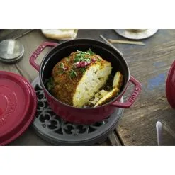 Staub Cocotte 20 Cm, Rund, Kirsebærrød, Støbejern 7 Staub Cocotte 20 Cm, Rund, Kirsebærrød, Støbejern -Køkkenudstyr Butik 750032473