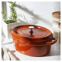 Staub Cocotte 29 Cm, Oval, Kanel, Støbejern -Køkkenudstyr Butik 750032561
