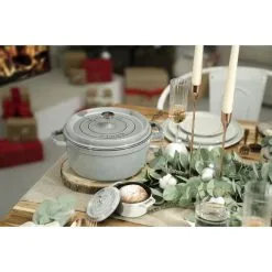 Staub Cocotte 22 Cm, Rund, Grafitgrå, Støbejern 8 Staub Cocotte 22 Cm, Rund, Grafitgrå, Støbejern -Køkkenudstyr Butik 750047423