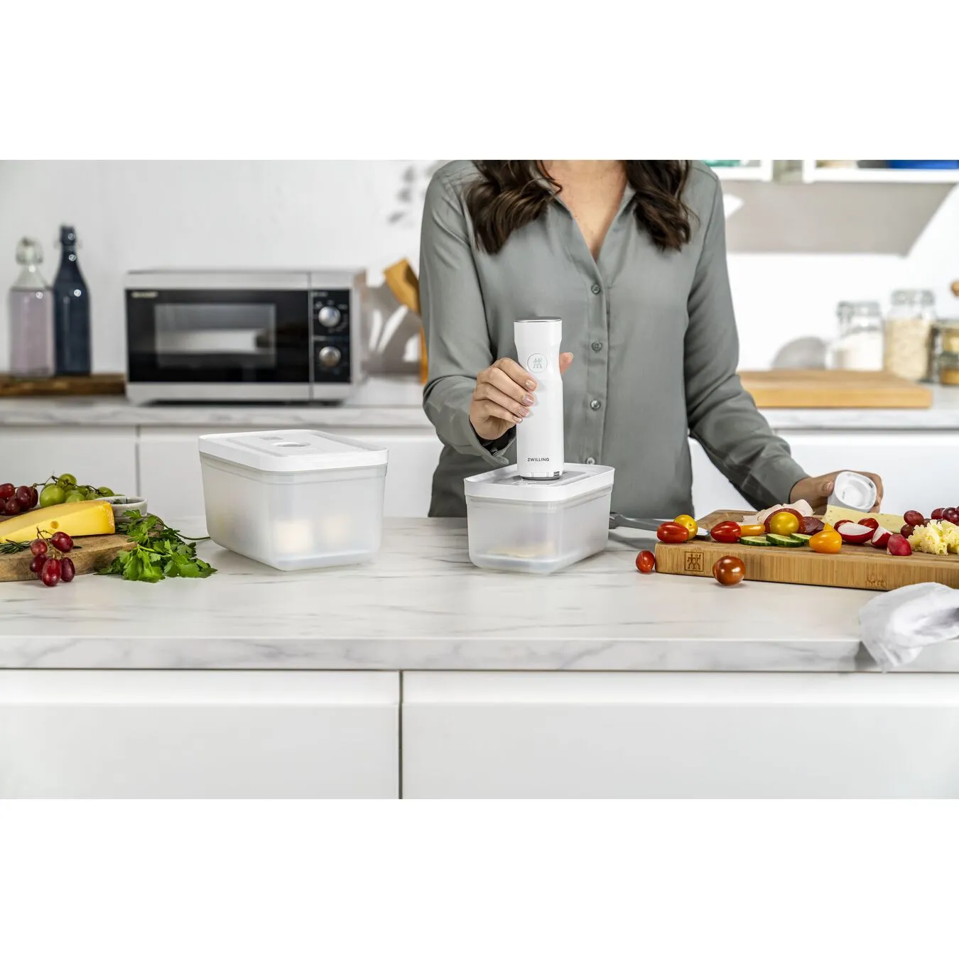 Zwilling Vakuum Tilbehørssæt Til Plastikbokse, M/L / 2-dele 5 Zwilling Vakuum Tilbehørssæt Til Plastikbokse, M/L / 2-dele - Billede 5