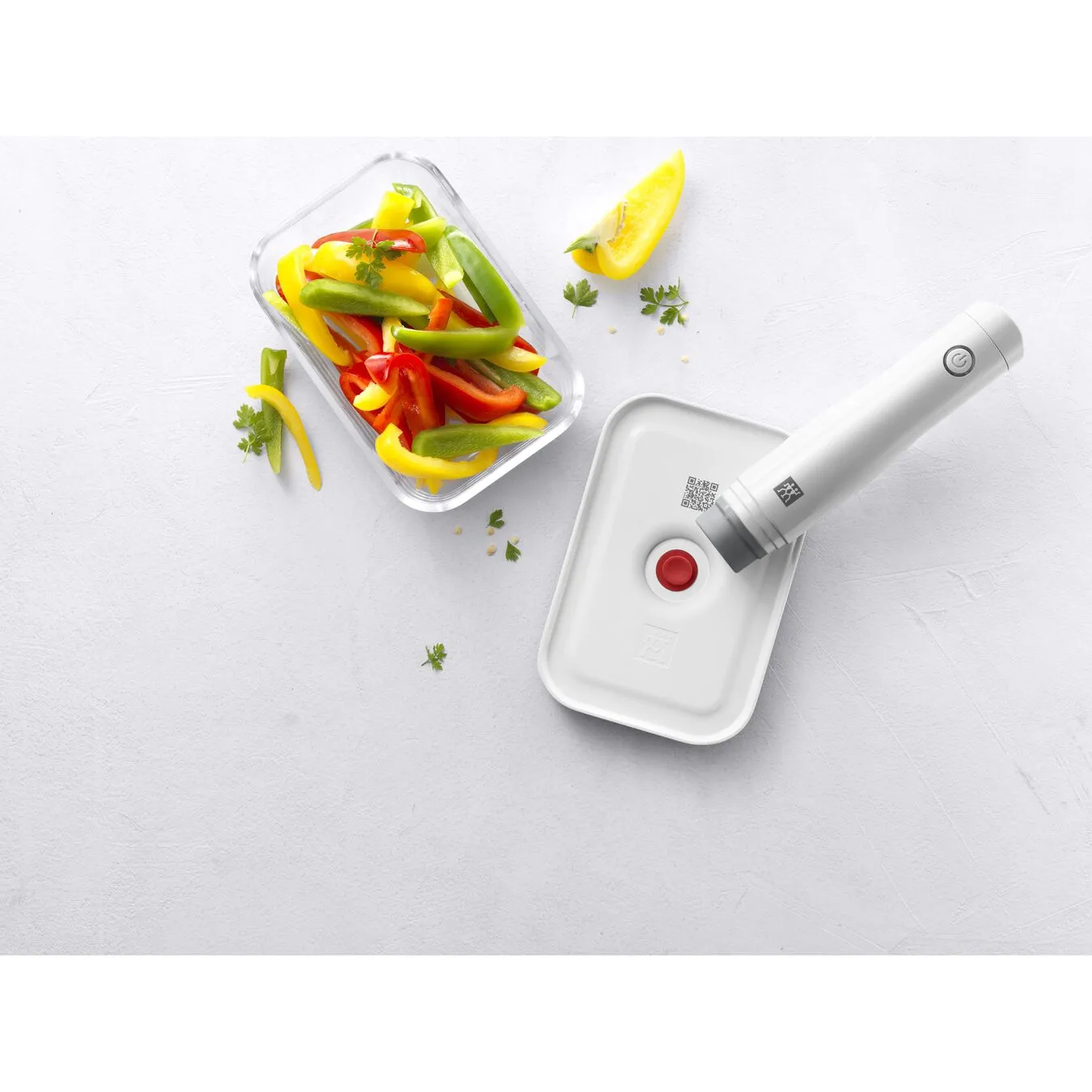 Zwilling Vakuumbeholder M, Glas, Rød 4 Zwilling Vakuumbeholder M, Glas, Rød - Billede 4