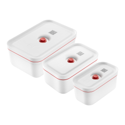 Zwilling VAKUUM BEHOLDERSÆT, S/M/L / 3-DELE, PLAST, RØD